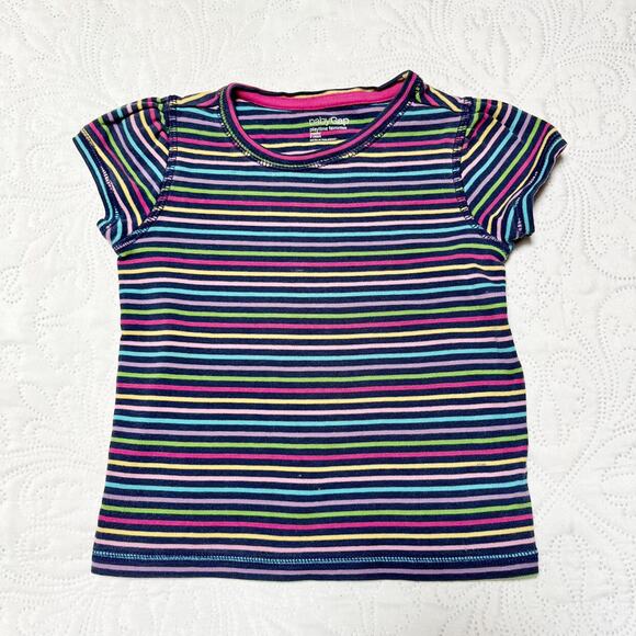 Gap Rainbow Striped Shirt Size 2T - Picture 2 of 5